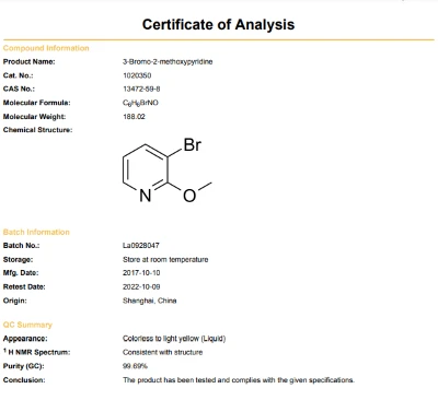 3-Bromo-2-methoxypyridine | Shaanxi BLOOM Tech Co., Ltd 3-Bromo-2-methoxypyridine | Shaanxi BLOOM Tech Co., Ltd