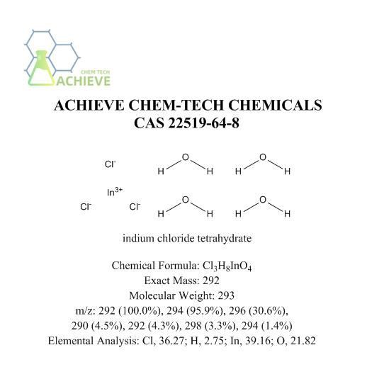 Clóiríd Indium Tetrahydrate CAS 22519-64-8