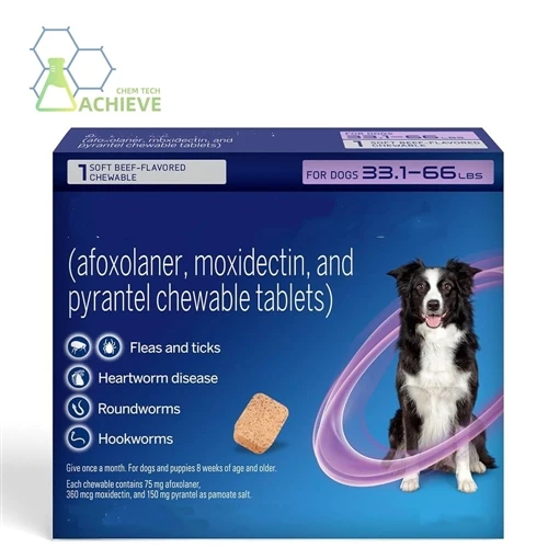 Táibléad Chewable Afoxolaner agus Milbemycin Oxime le haghaidh Smachta a Rialú